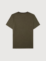 Grünes Streifen-T-Shirt für Männer | Knowledge Cotton apparel