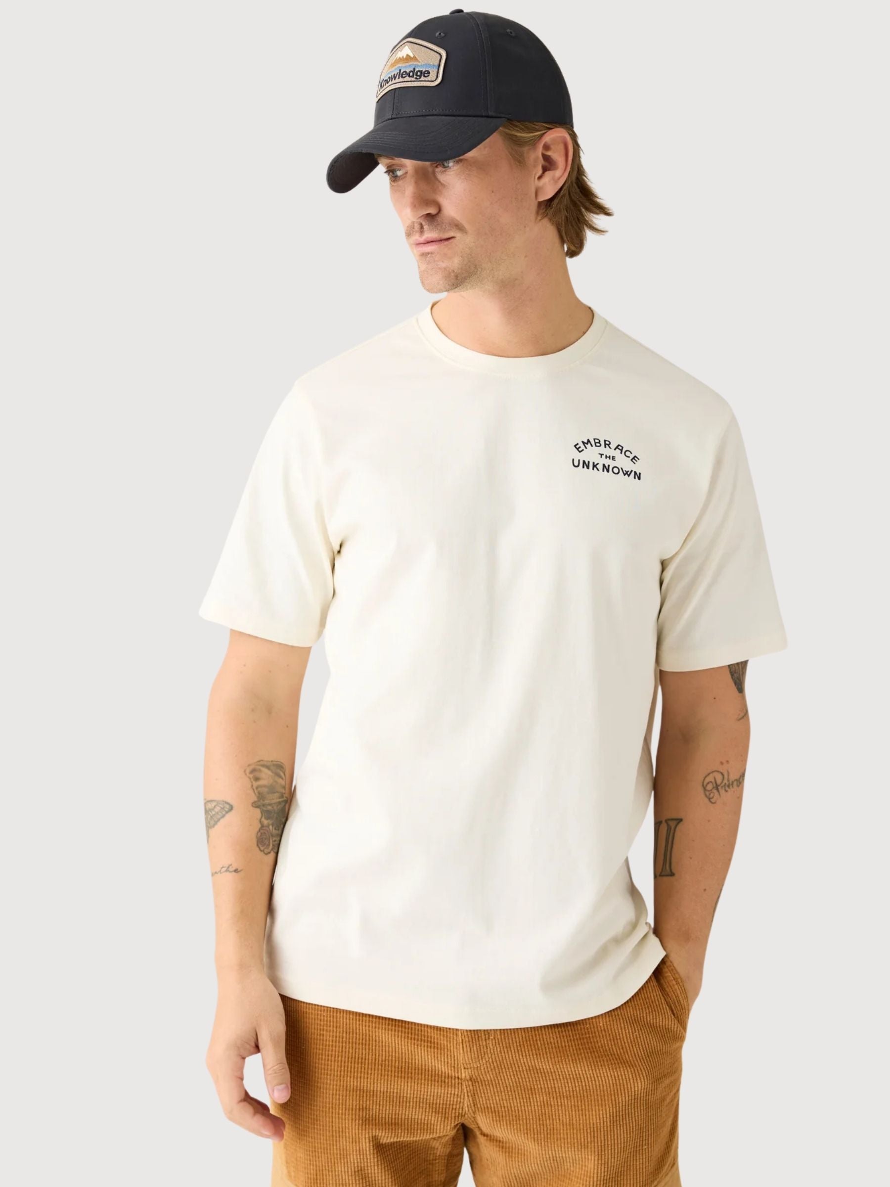 T-shirt stampata uomo bianco | Knowledge Cotton Apparel