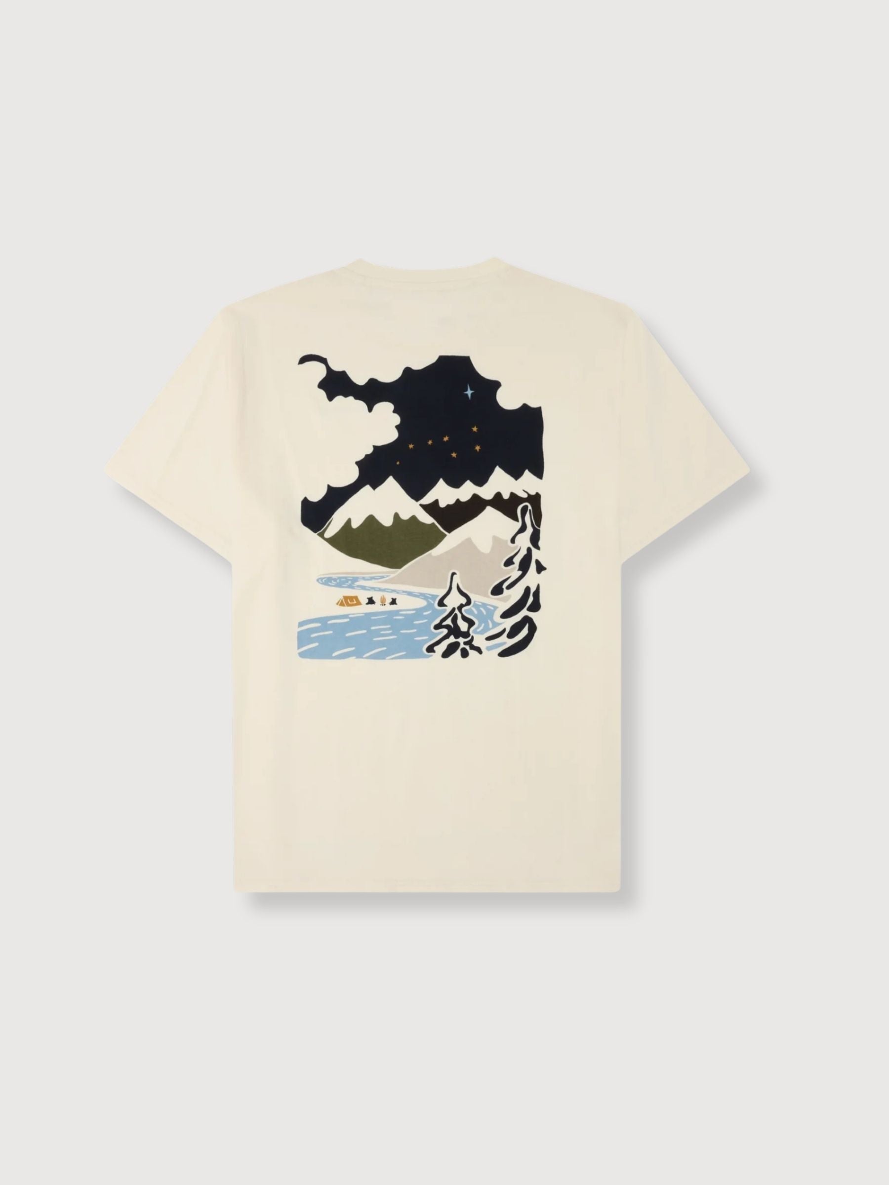 T-Shirt-Print: Weißer Mann | Knowledge Cotton Apparel