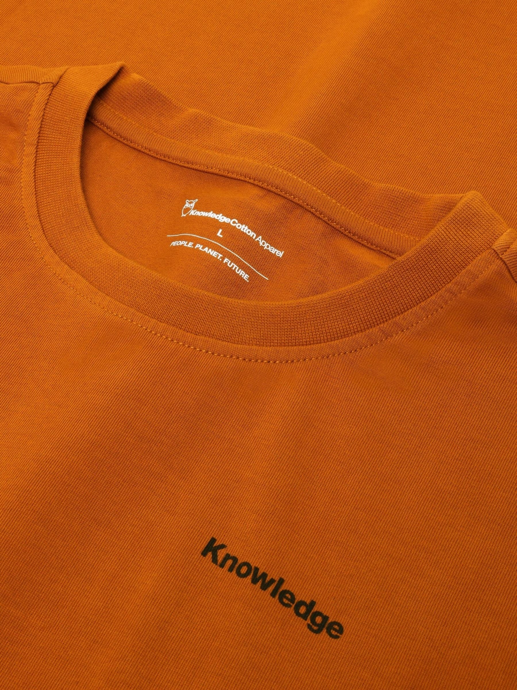 T-shirt con stampa uomo giallo | Knowledge Cotton Apparel