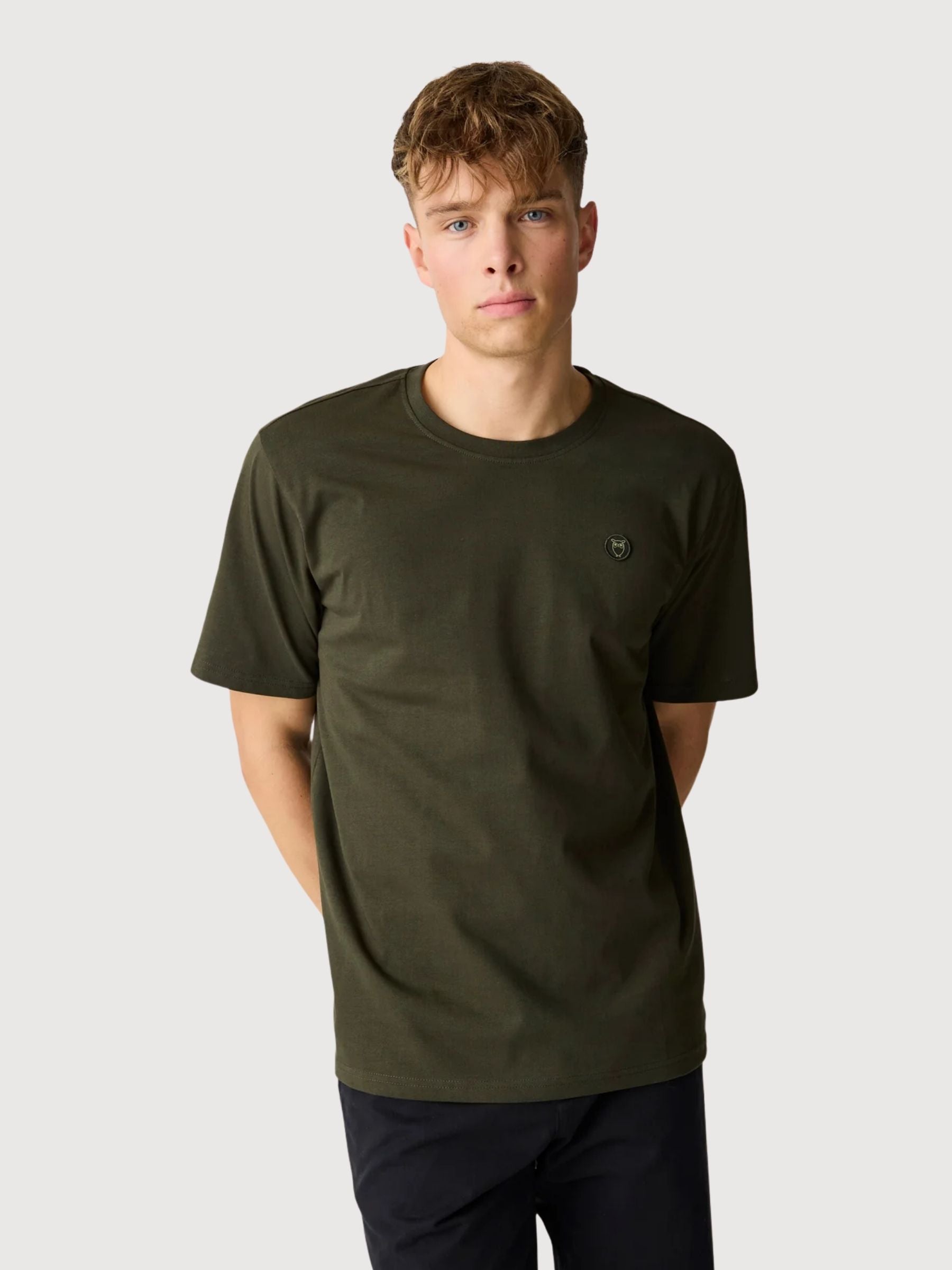 T-Shirt „Loke Green Man“ | Knowledge Cotton Apparel