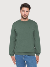 Sweater TreeSweater Unisex Olive melange Organic cotton | Nikin