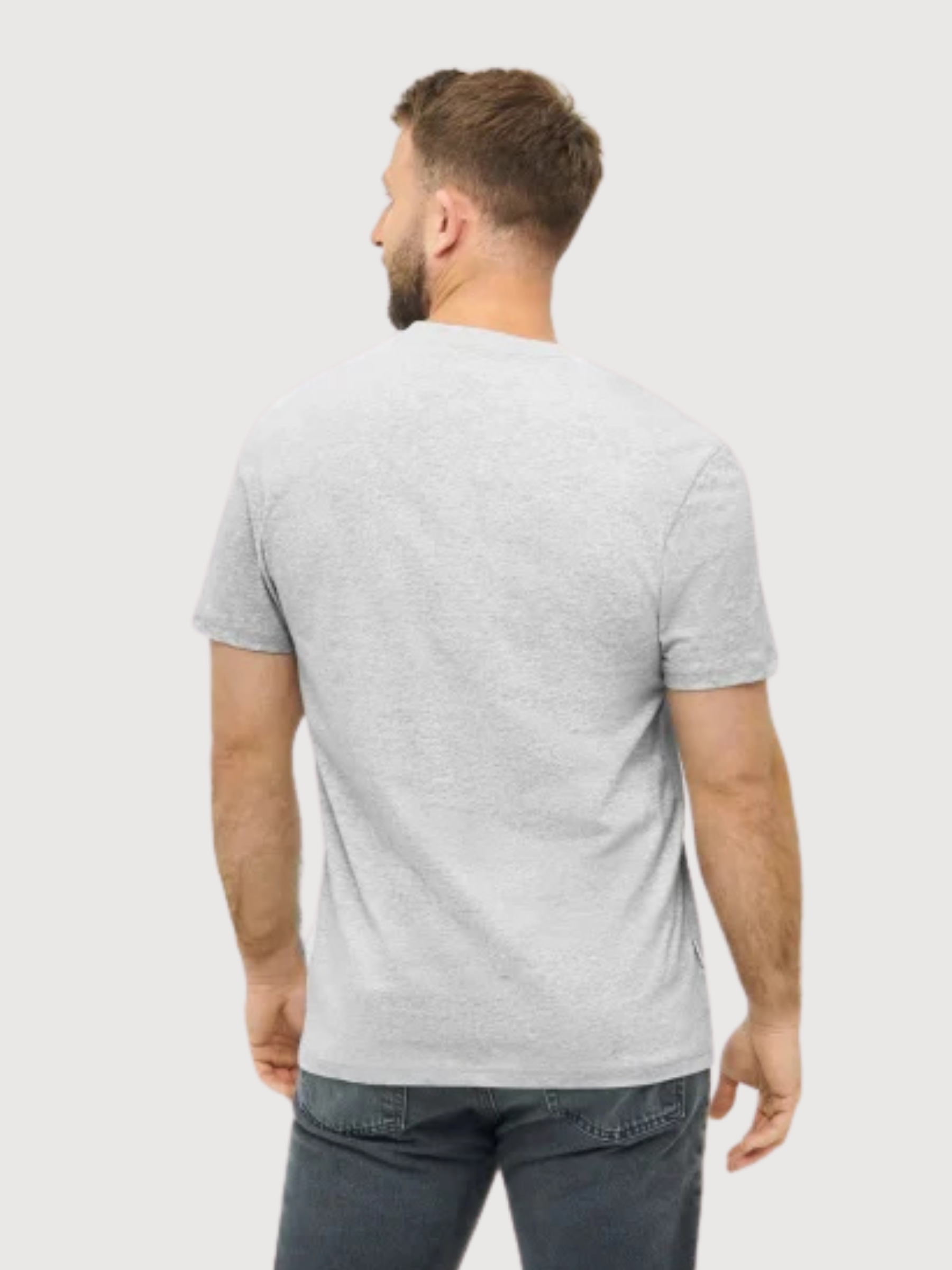 T-Shirt TreeShirt Unisex Grey Melange Organic cotton | Nikin