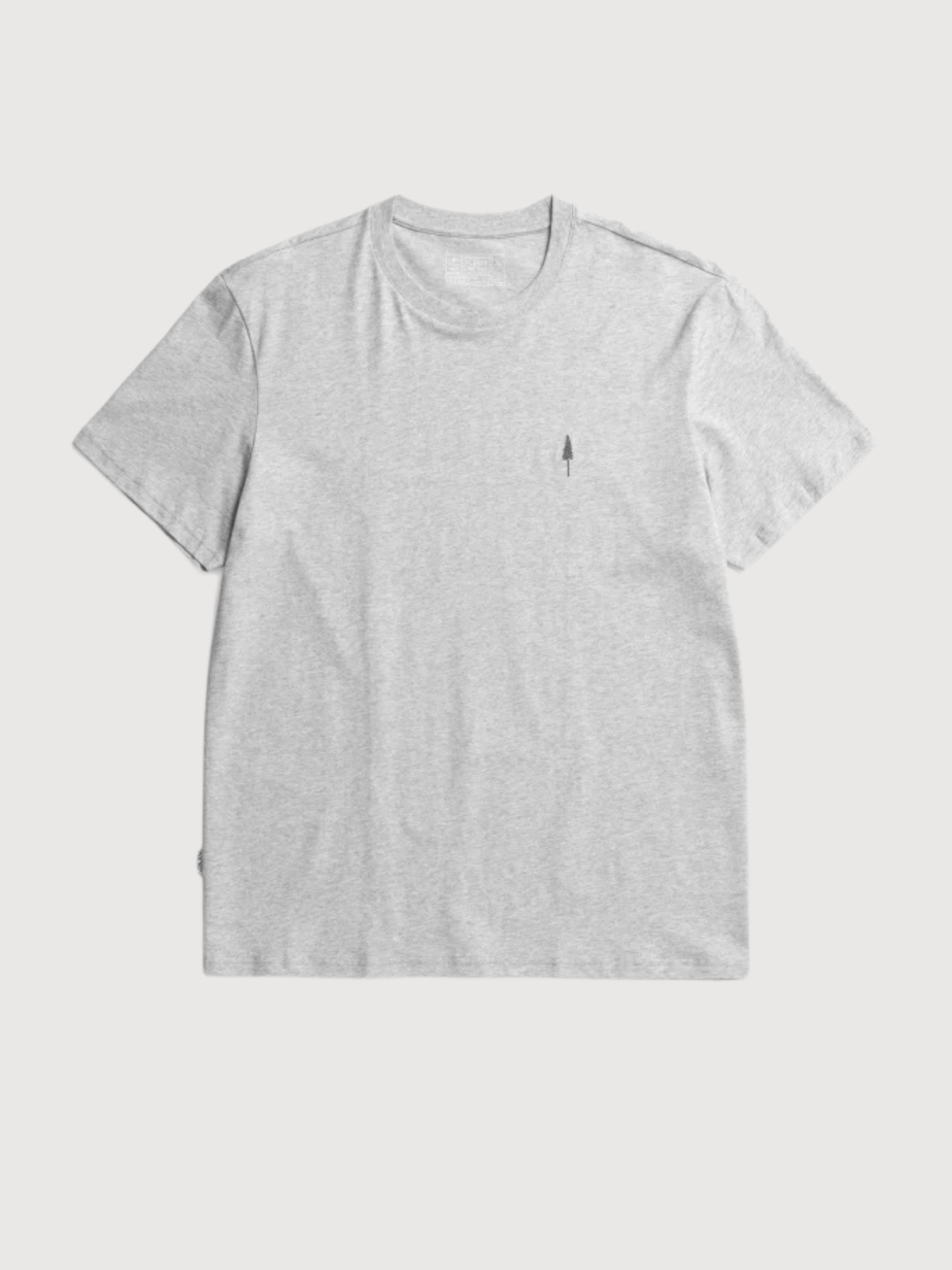 T-Shirt TreeShirt Unisex Grey Melange Organic cotton | Nikin