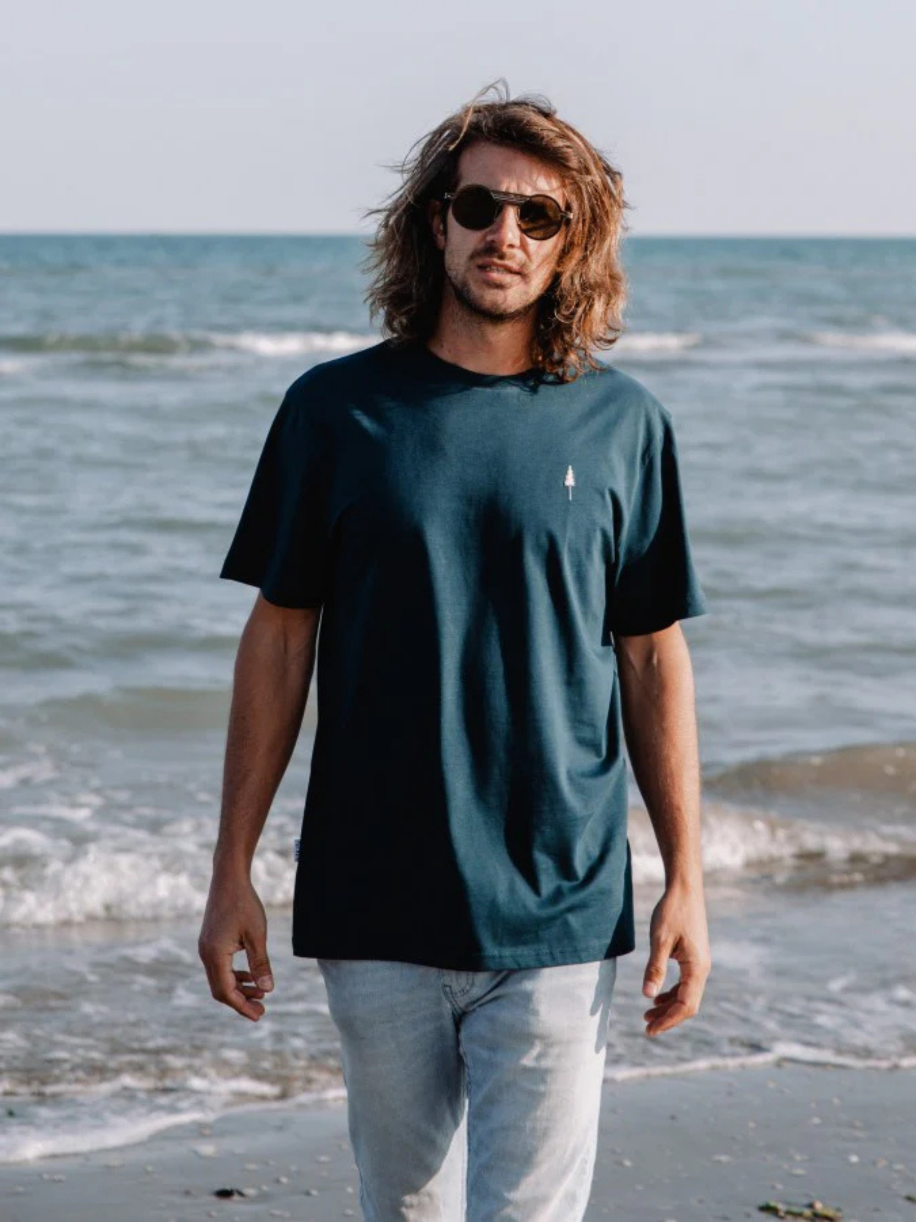 T-Shirt Treeshirt Unisex Navy Bio-Baumwolle | Nikin