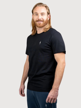 T-Shirt TreeShirt Unisex Black melange Organic cotton | Nikin