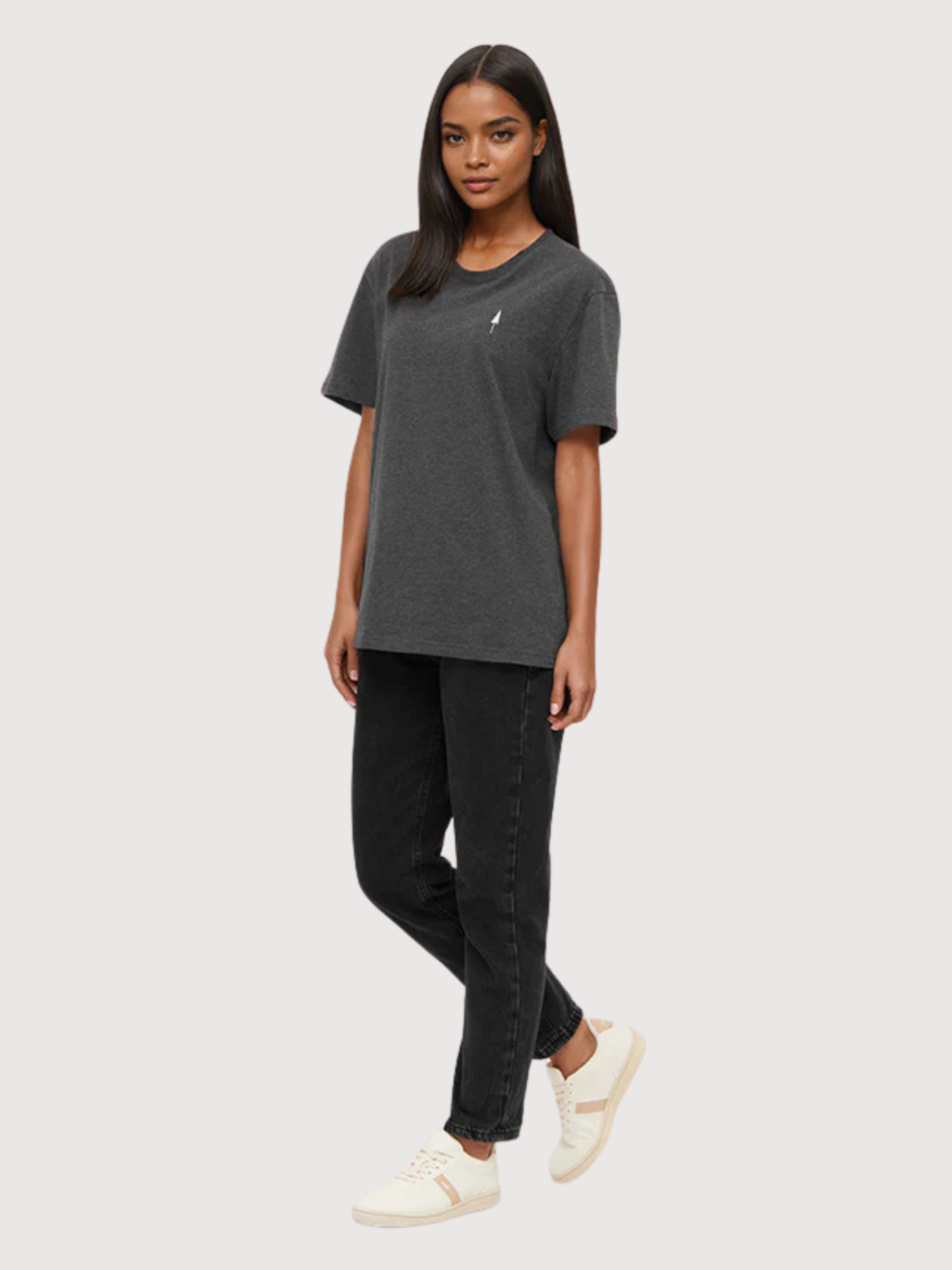 Tree T-shirt Unisex Nero Malange Cotone Organico | Nikin
