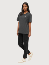 Tree T-shirt Unisex Nero Malange Cotone Organico | Nikin