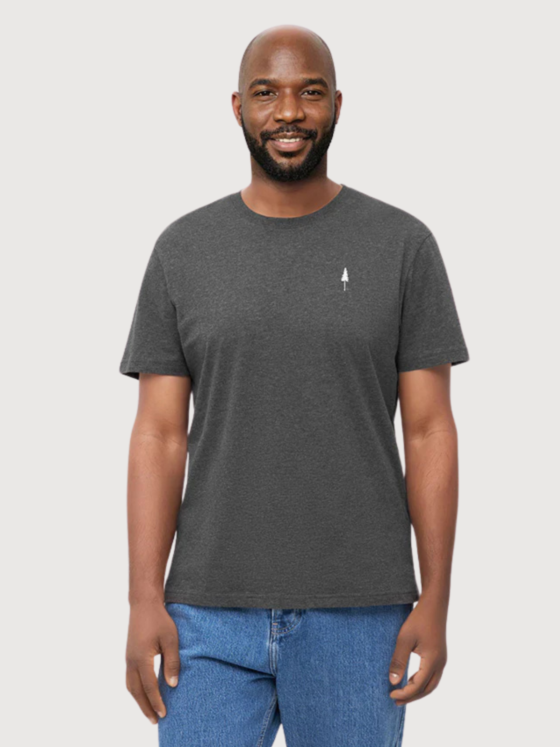 Tree T-shirt Unisex Nero Malange Cotone Organico | Nikin
