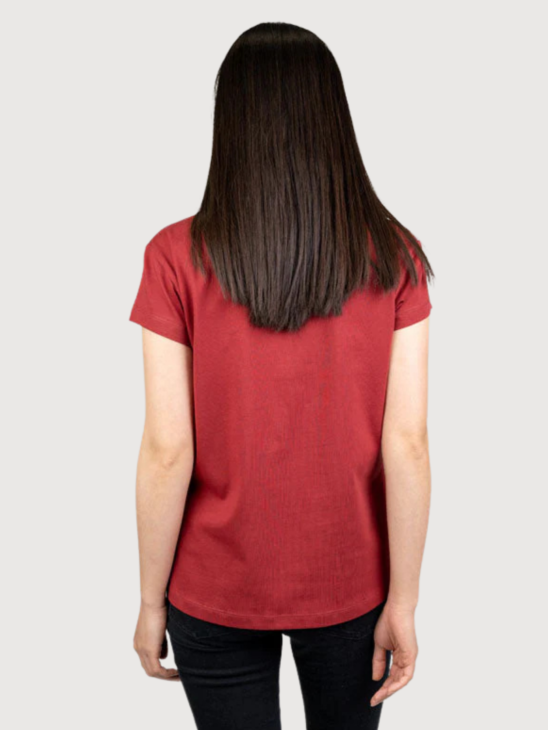Treeshirt T-Shirt Donna Rosso Cotone Organico | Nikin