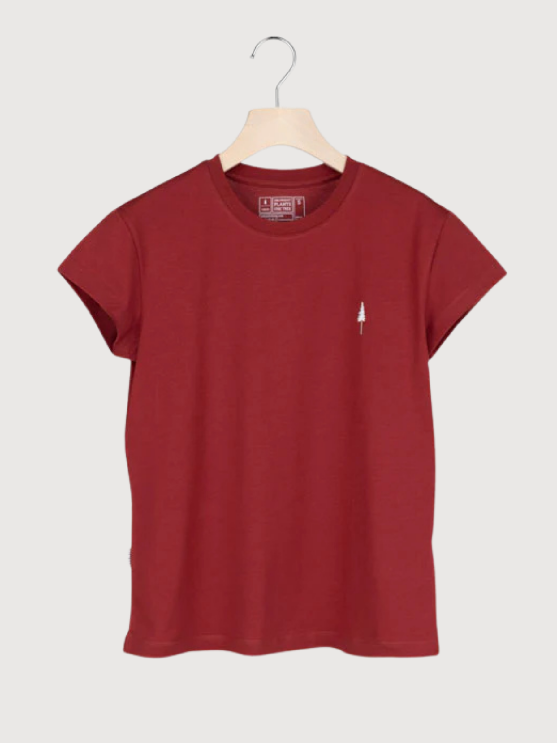 Treeshirt T-Shirt Donna Rosso Cotone Organico | Nikin