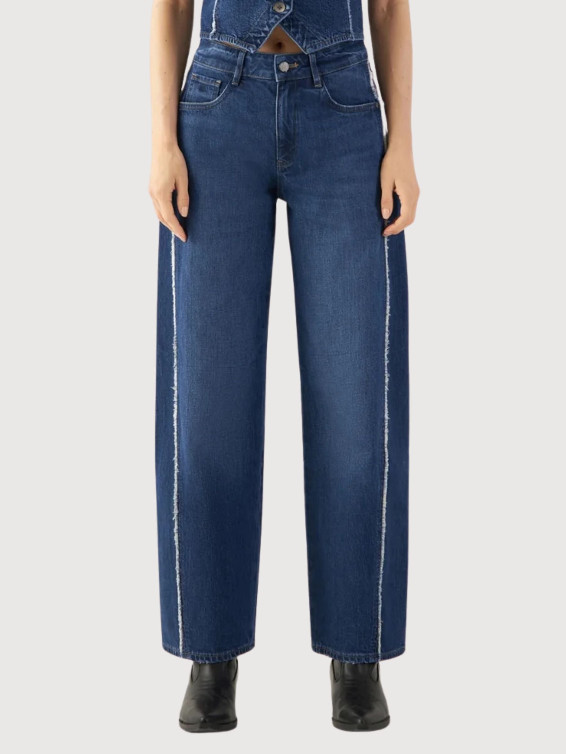 ASH Barrel Leg Minimal Stretch Fringes | Dawn