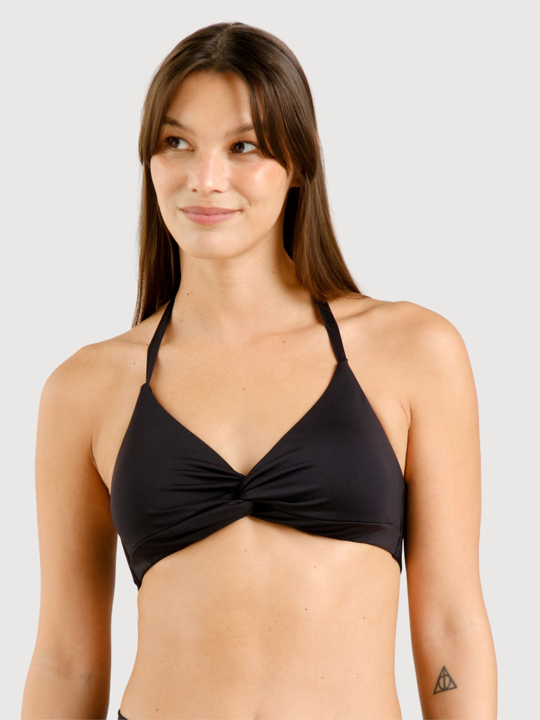 Bikini Top Gullholma Schwarz | Dedicated