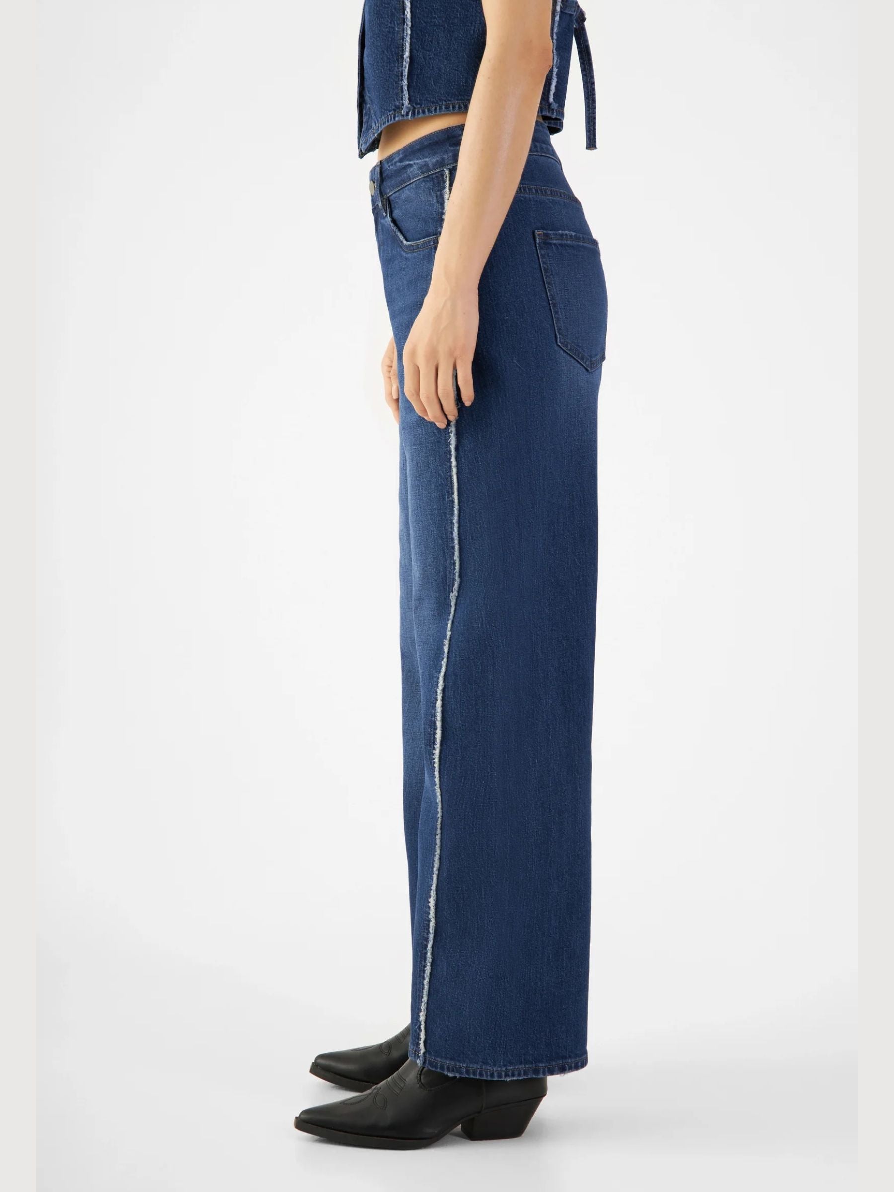 ASH Barrel Leg Minimal Stretch Fringes | Dawn