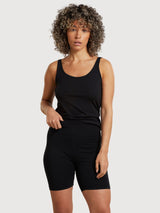 Short Tight Heden Black Woman Cotton/Lyocell | Dedicated