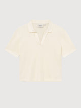 T-Shirt Nykil Waffle Offwhite Cotton | DEDICATED