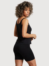 Short Tight Heden Black Woman Cotton/Lyocell | Dedicated