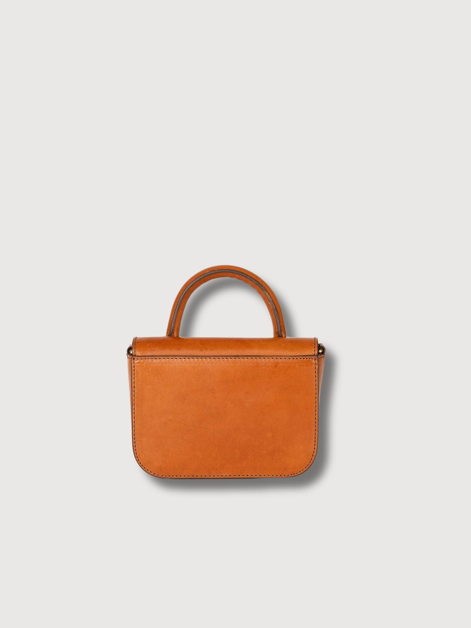 Mini Borsa A Tracolla Cognac In Pelle | O My Bag