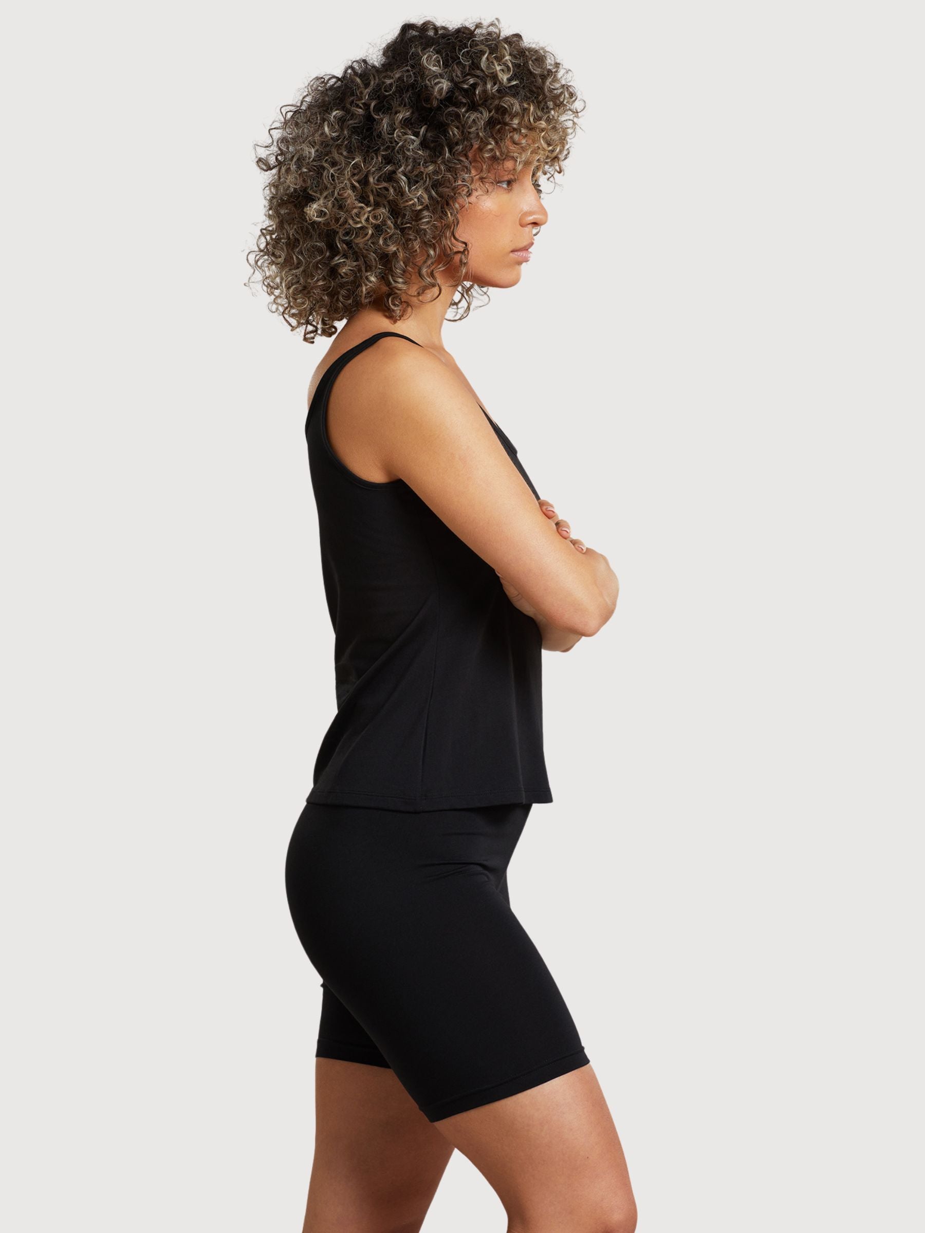 Short Tight Heden Schwarz Damen Cotone/Lyocell | Dedicated