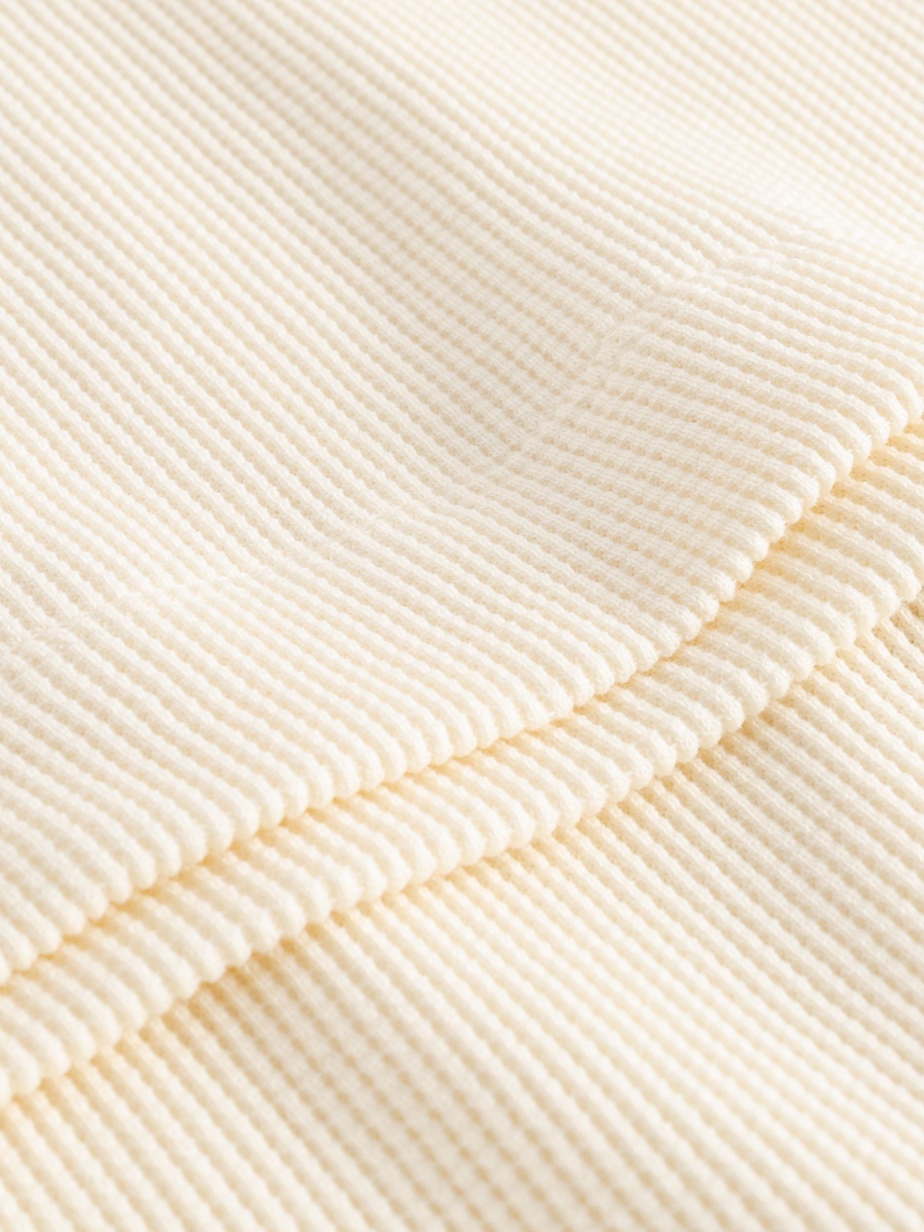 T-Shirt Nykil Waffle Offwhite Cotton | DEDICATED