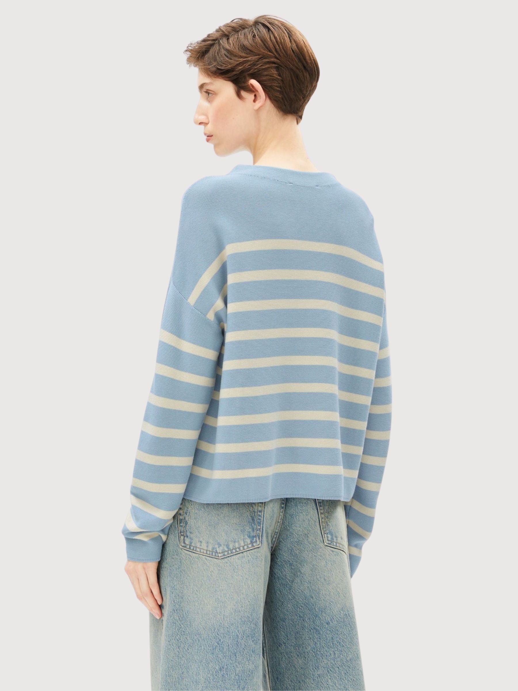 Maglia Merinaa a righe blu brillante | Armedangels