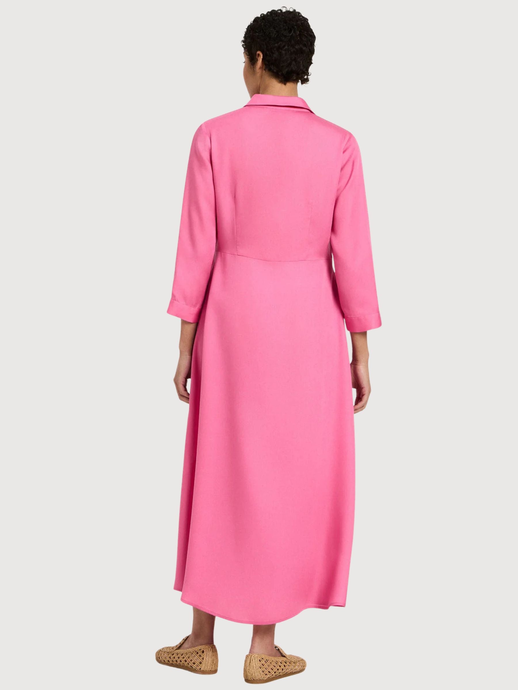 Dress Midi Tencel Bright Orchid | Lanius
