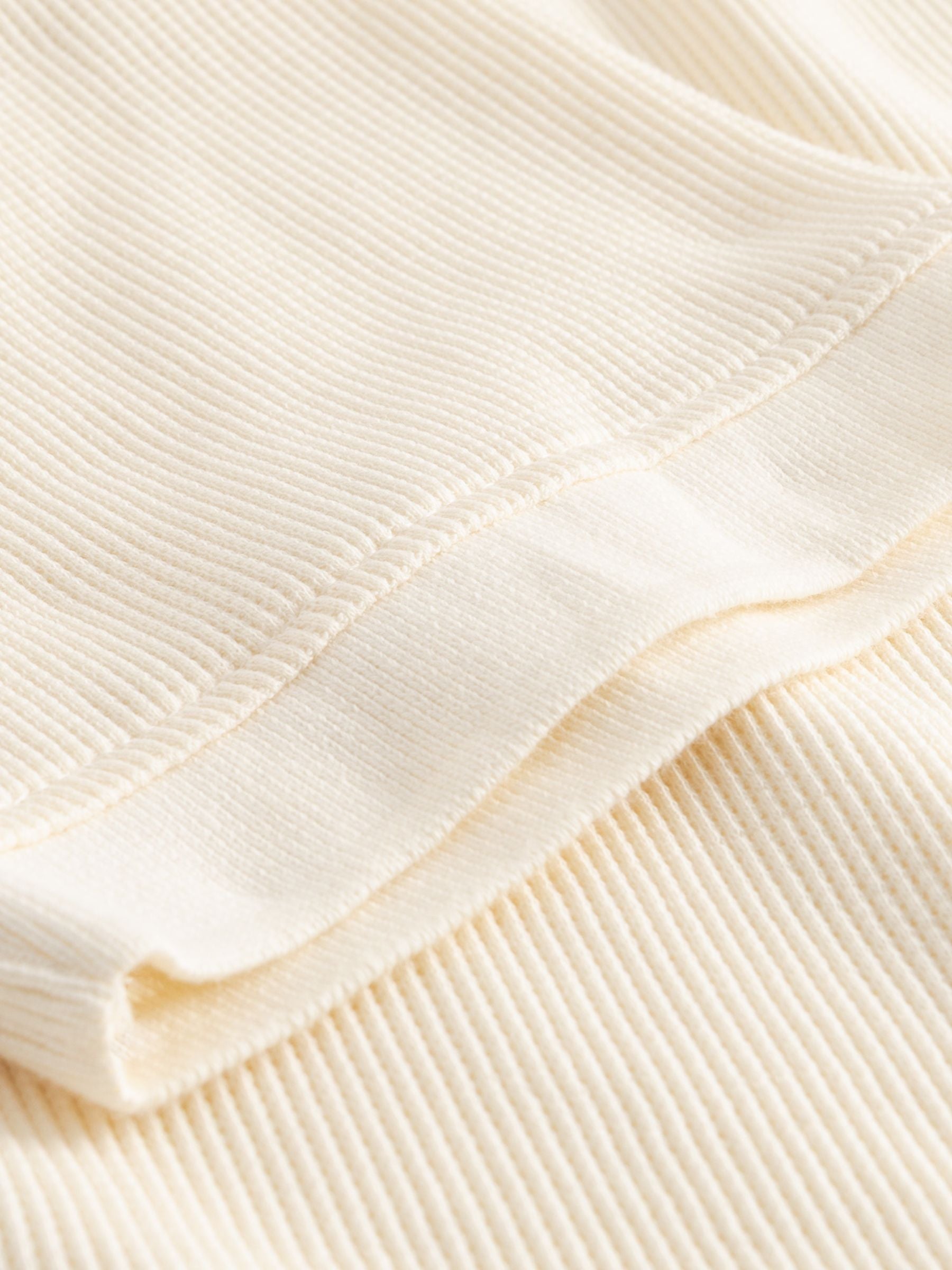 T-Shirt Nykil Waffle Offwhite Cotton | DEDICATED