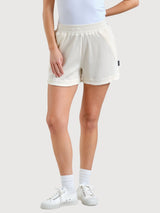 Shorts Aspudden Waffle Off white Cotton | DEDICATED