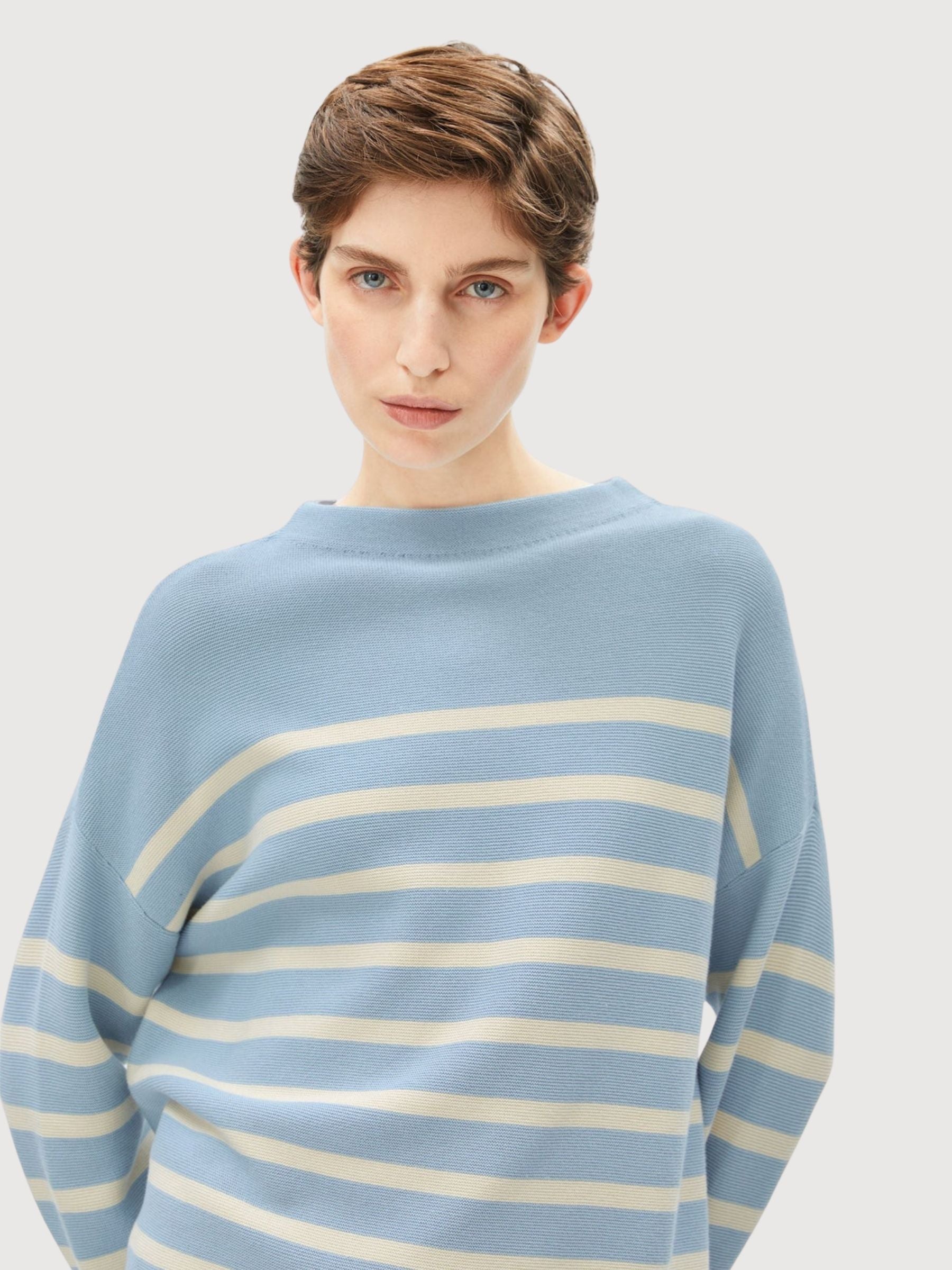 Maglia Merinaa a righe blu brillante | Armedangels