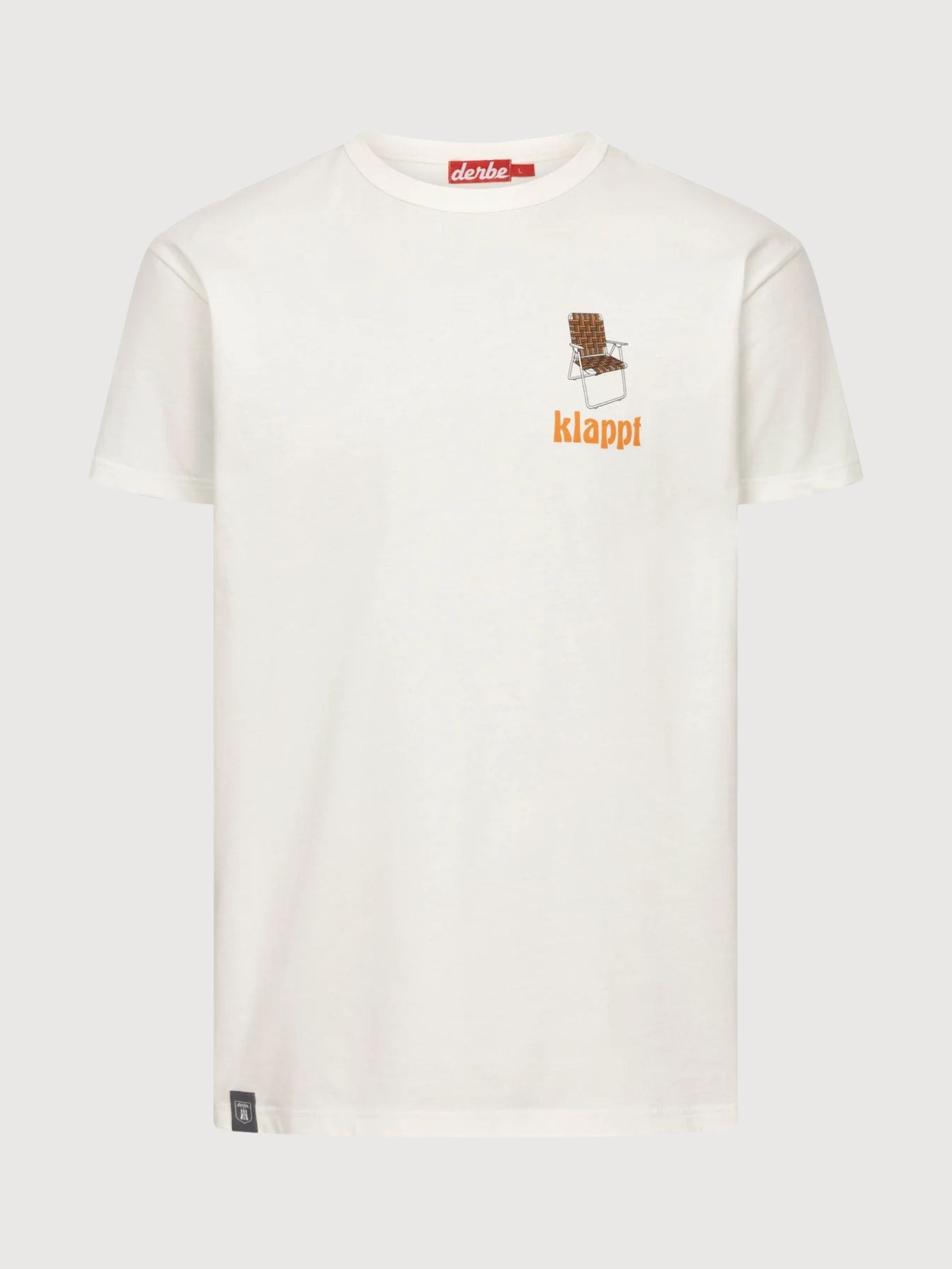 T-shirt Klappt bianco sporco | Derbe