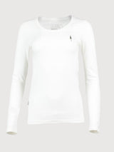 TreeShirt Longsleeve Slim Women White Organic Cotton | Nikin