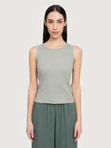 Basic Tanktop Woman Eucalyptus | MAZINE