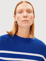 Knit Merinaa Stripes Dynamo Blue | Armedangels
