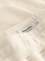 Shorts Aspudden Waffle, cremefarben, Baumwolle | DEDICATED