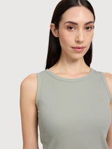 Basic Tanktop Woman Eucalyptus | MAZINE