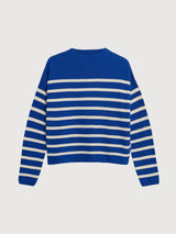 Knit Merinaa Stripes Dynamo Blue | Armedangels