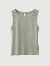 Canotta basic da donna con stampa eucalipto | MAZINE
