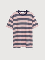 T-Shirt Maarkos Stripes Tinted Navy | Armedangels