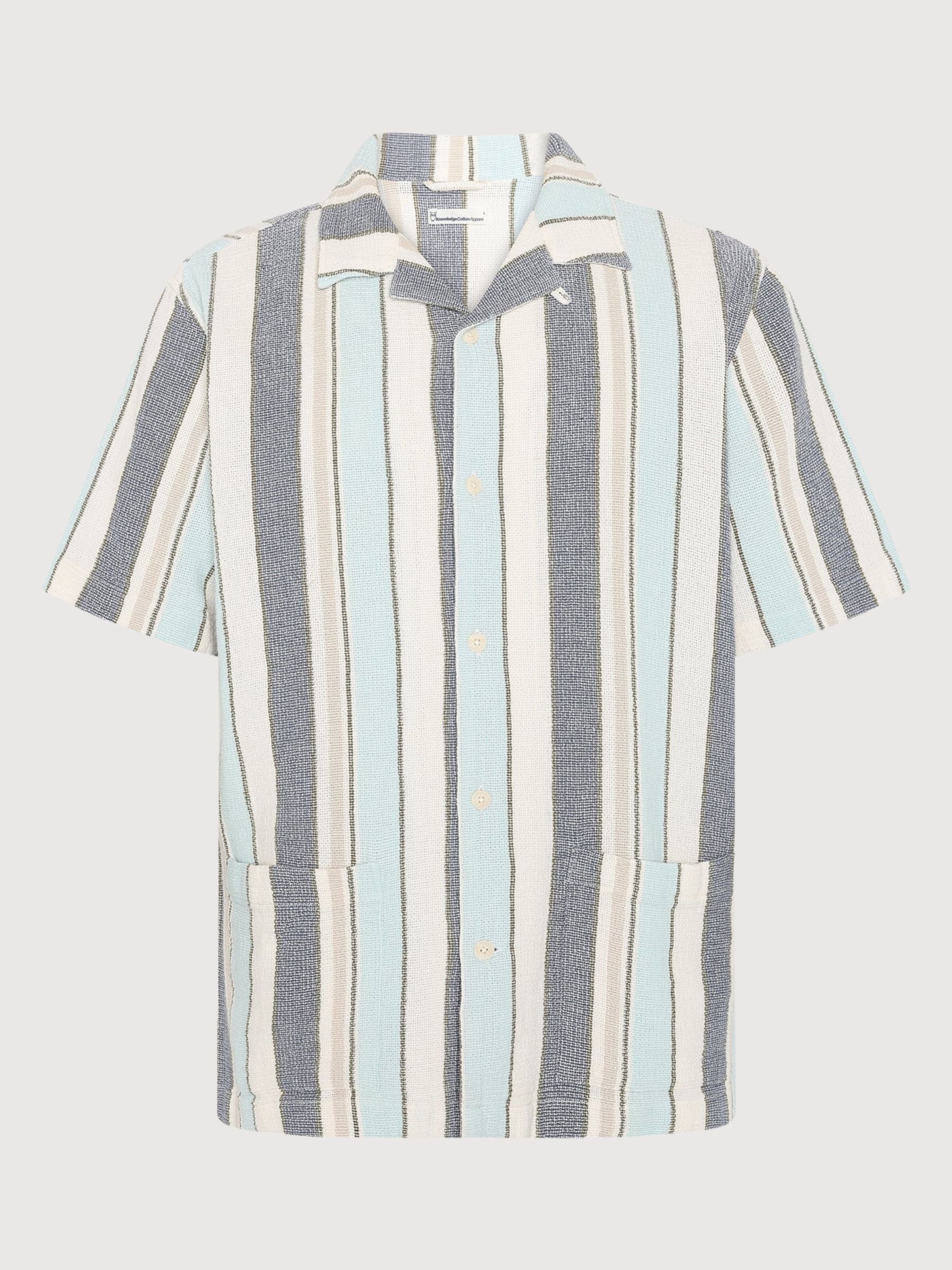 Gestreiftes Hemd aus Bio-Baumwolle | Knowledge Cotton Apparel