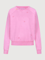 Sweatshirt Flowers Neon Pink Woman | Another Brand