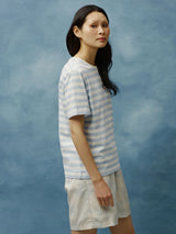 Verkstad T-shirt Sky Blue - Nat.White | Makia