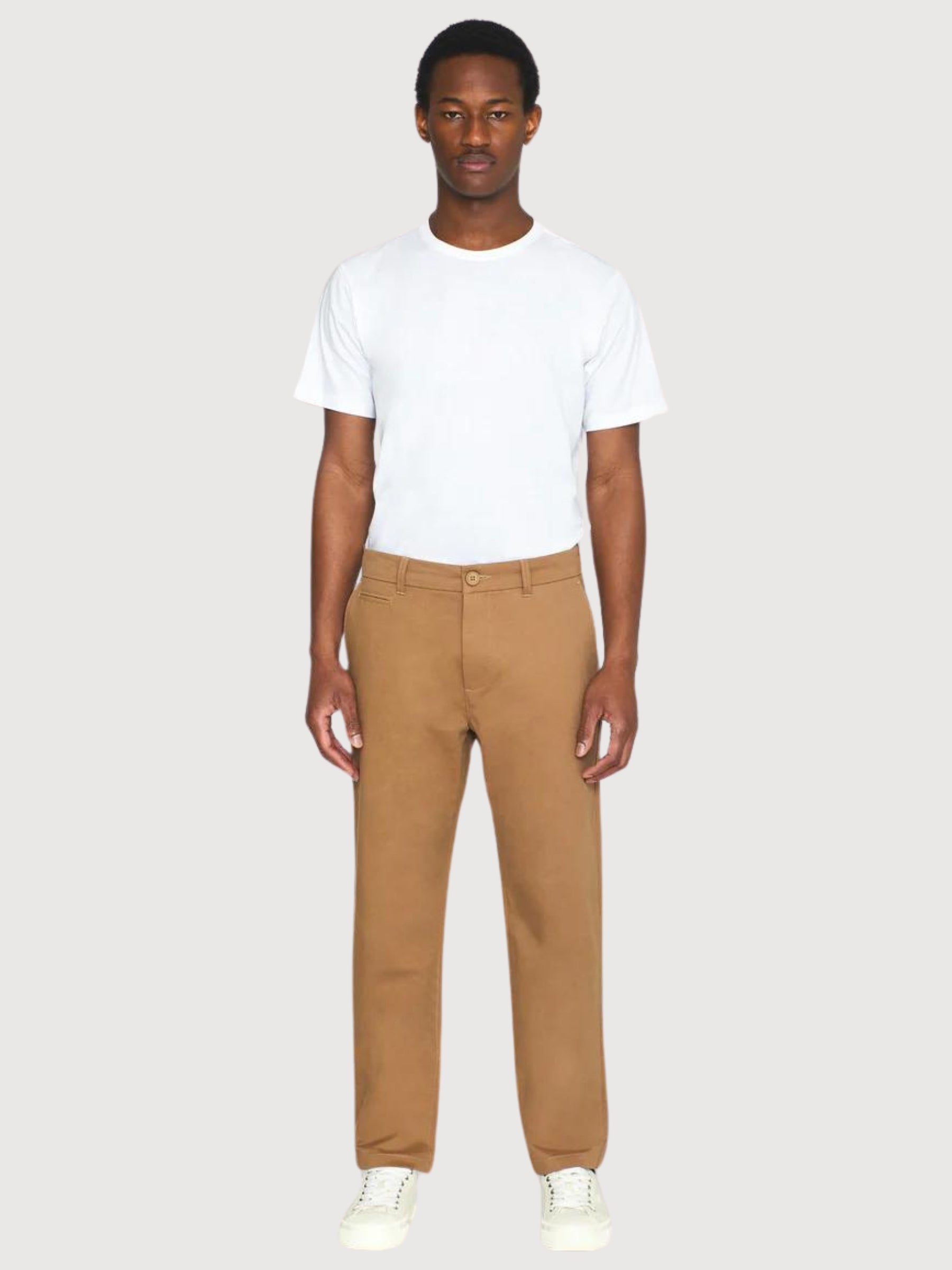 Pantaloni in cotone biologico marrone Chino Chuck | Knowledge Cotton Apparel