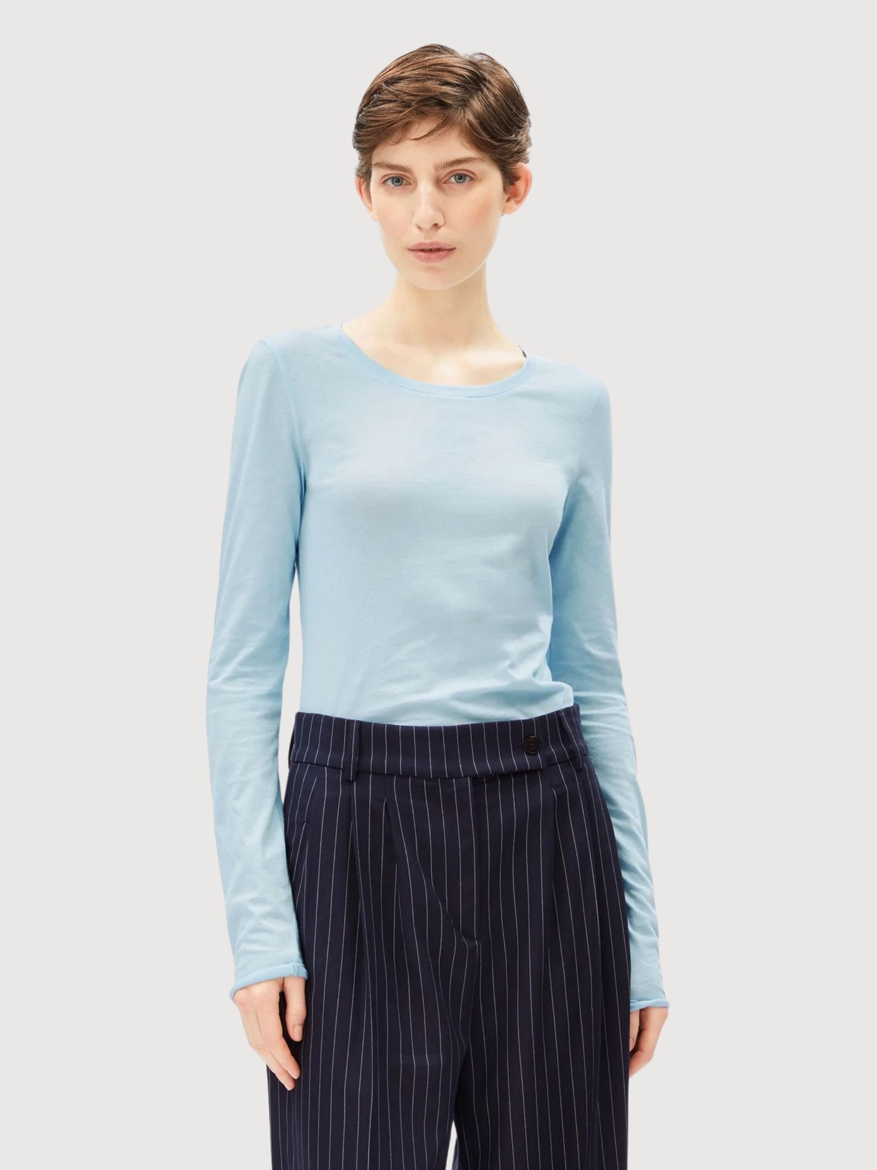 Maglia a maniche lunghe Einiaara Blue Glow | Armedangels