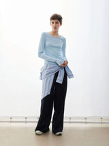 Maglia a maniche lunghe Einiaara Blue Glow | Armedangels