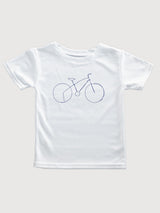 Daniel T-shirt Bike Silhouette White | Re-Bello
