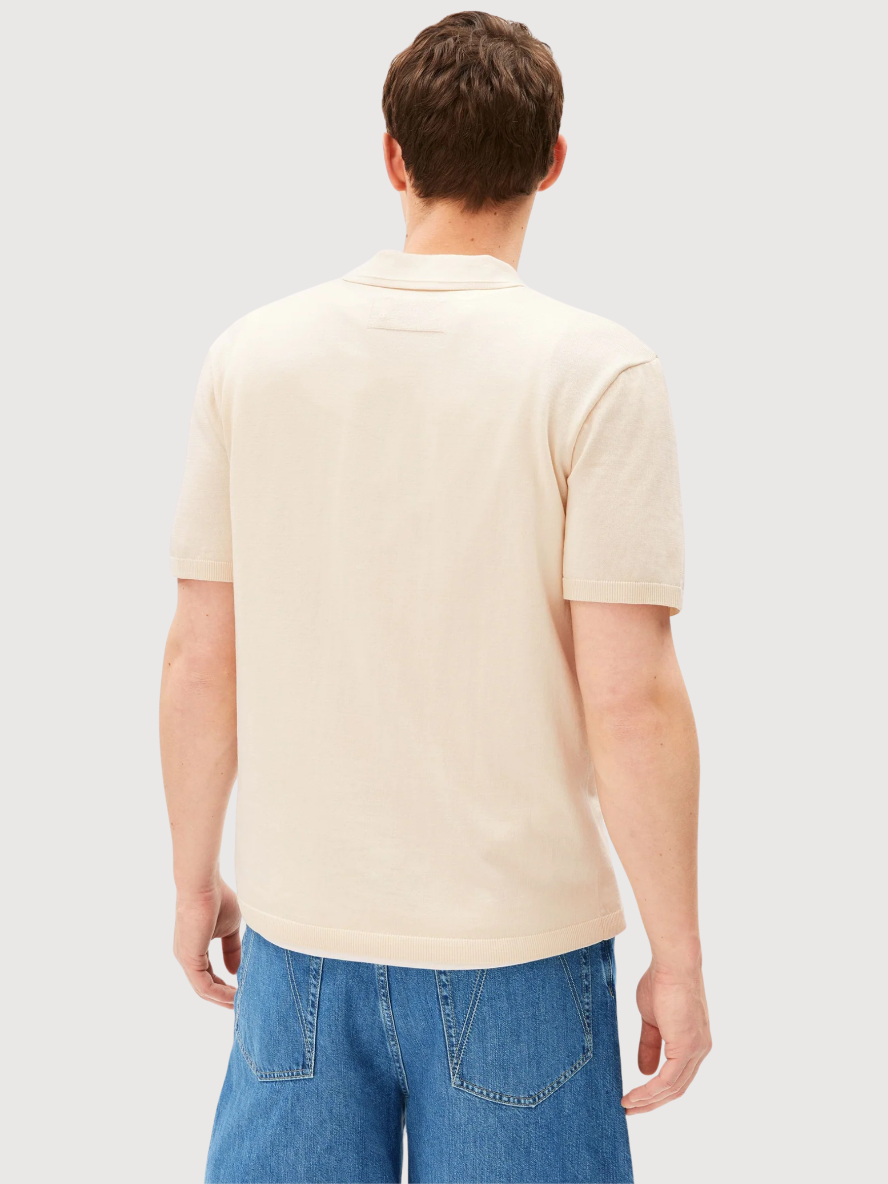 COTTON KNIT POLOSHIRT Pure | ARMEDANGELS