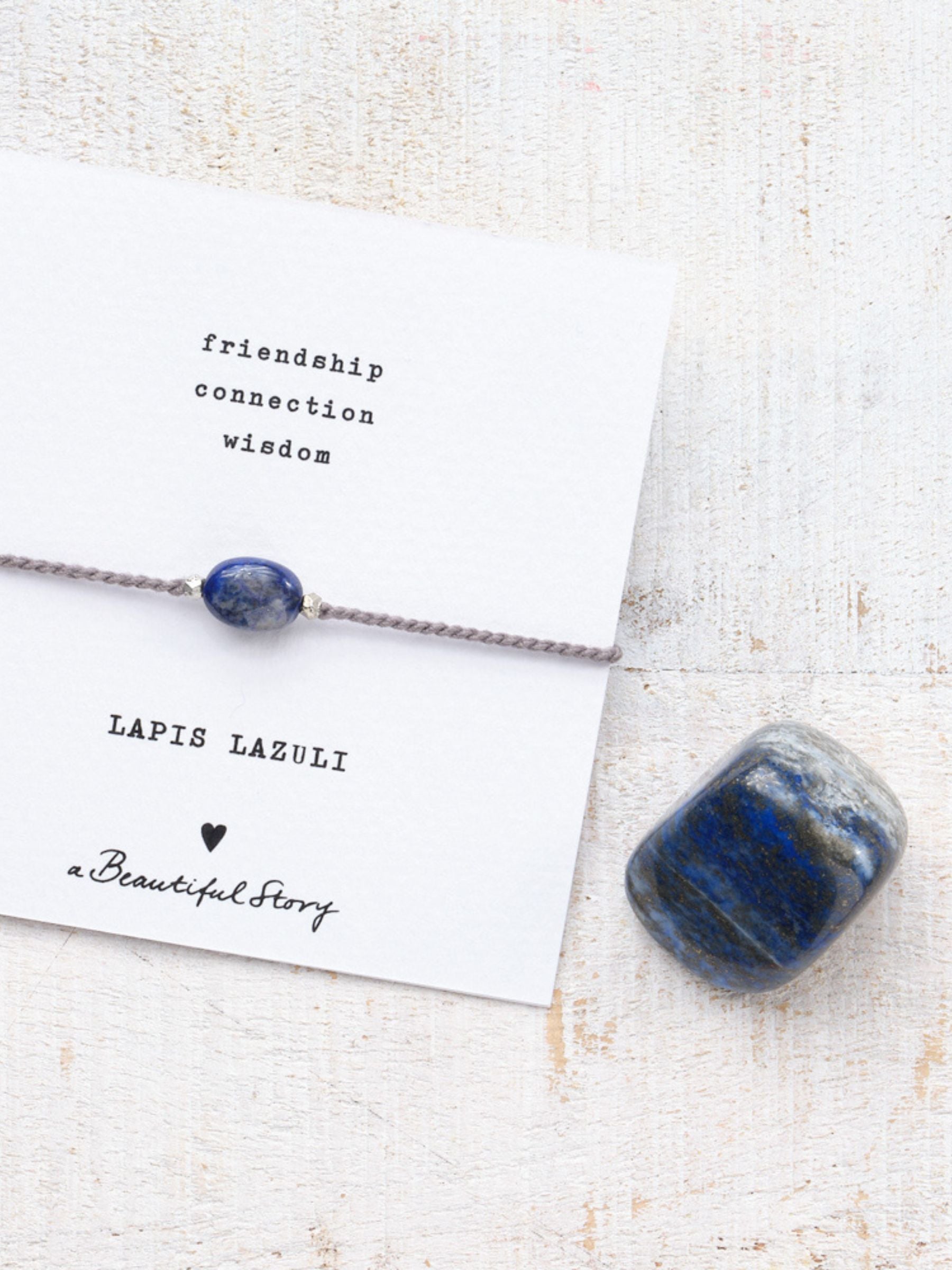 Armband Edelsteinkarte Lapis Lazuli | A Beautiful Story