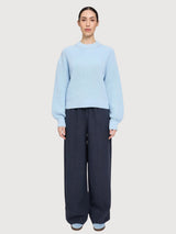 Pullover Chunky Knit Woman Dream Blue | Mazine