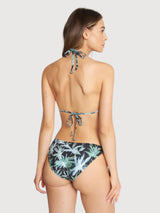 Bikini Bottom Odda Stampato Palmtrees Nero | Dedicated