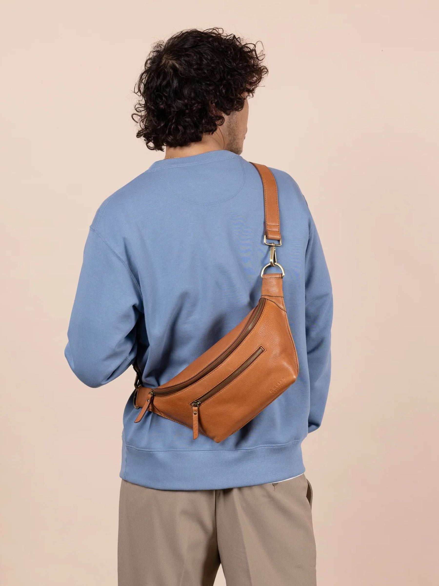 Marsupio Drew in Pelle Color Cognac | O My Bag